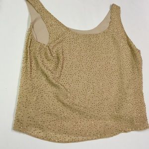 Dana Bachman Gold Beaded Top